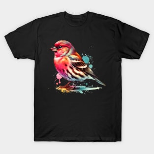 Watercolor House Finch T-Shirt